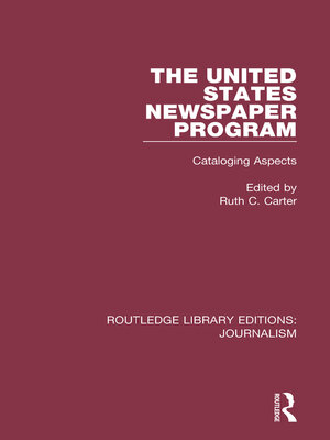 cover image of The United States Newspaper Program